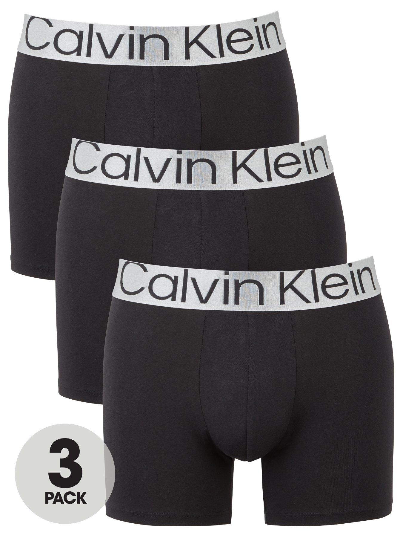 Calvin Klein 3 Pack Boxer Briefs - Black