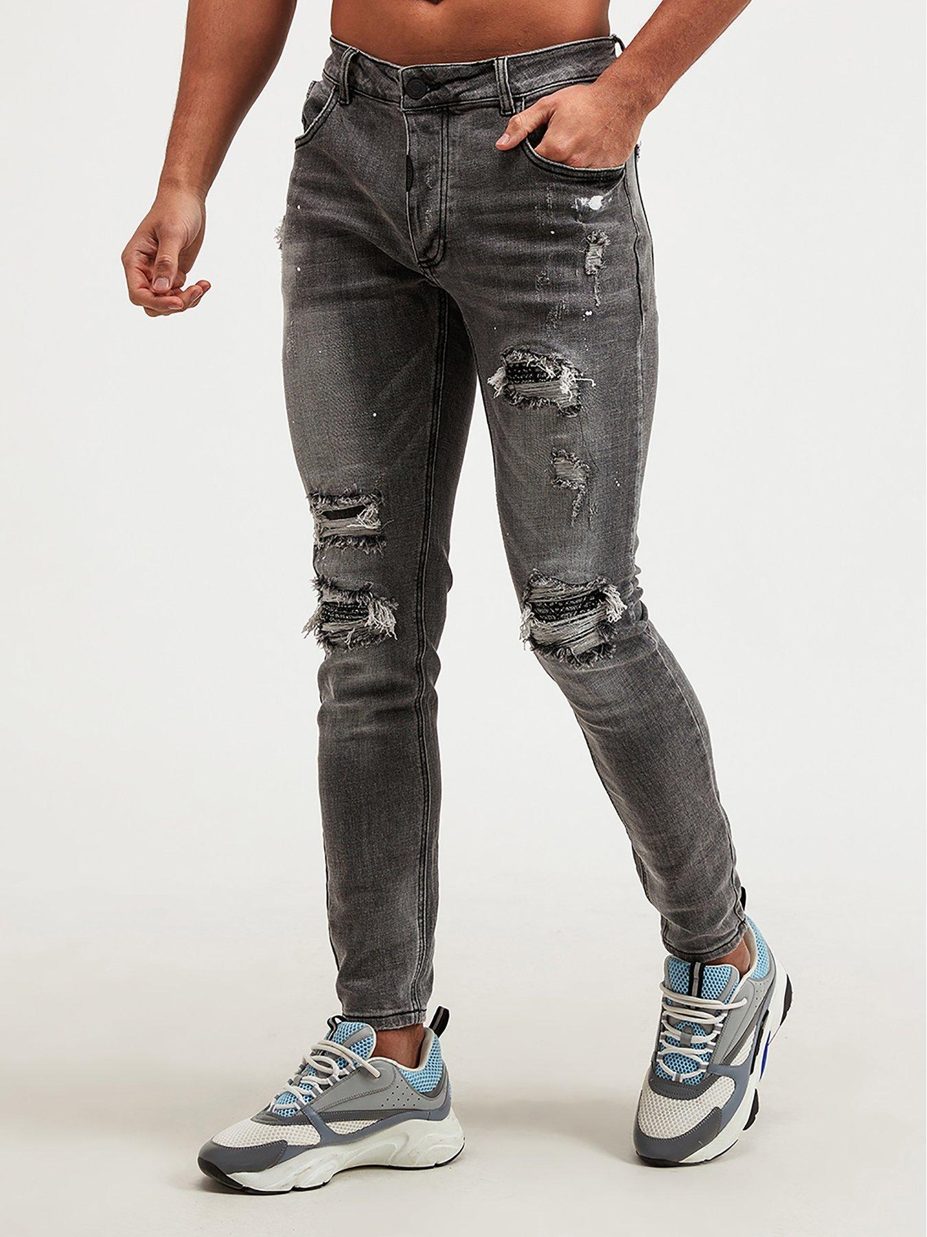 Alessandro Zavetti Denim Jean Grey Wash very.co.uk