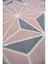  image of maestro-pink-grey-star-rug-160x230