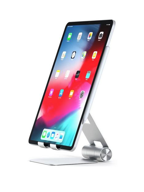 satechi-r1-adjustable-notebook-tablet-travel-stand-silver