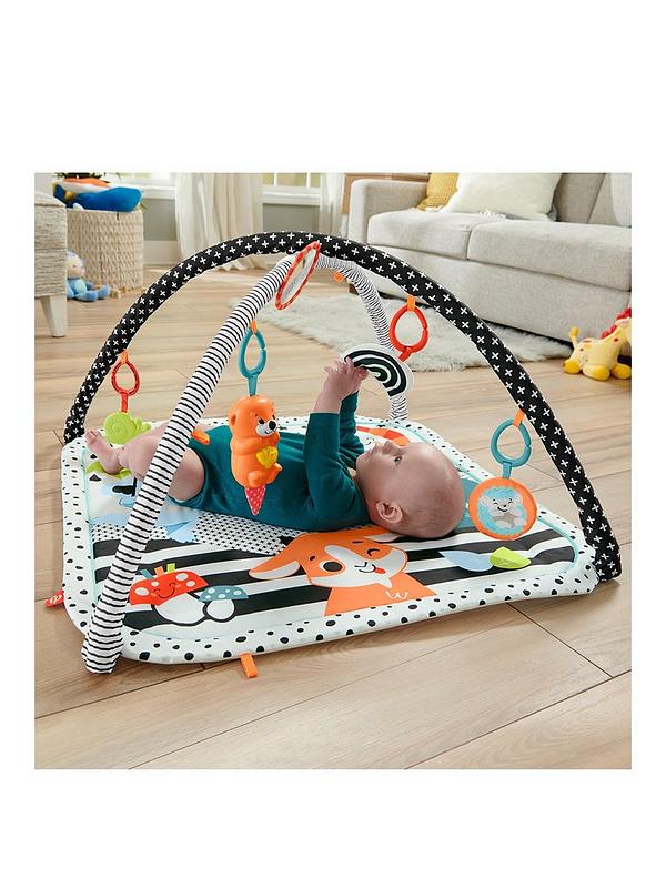Image 1 of 7 of Fisher-Price 3-in-1 Music, Glow &amp; Grow Baby&nbsp;Gym Play Mat
