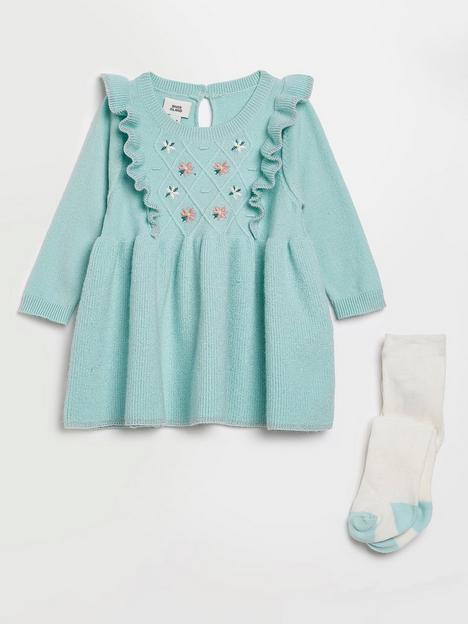 river-island-baby-baby-girls-knitted-dress-and-socks-green