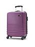  image of rock-luggage-byron-4-wheel-hardsell-cabin-suitcase-purple