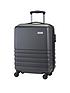  image of rock-luggage-byron-4-wheel-hardsell-cabin-suitcase-charcoal