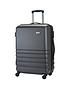 image of rock-luggage-byron-4-wheel-hardsell-medium-suitcase-charcoal