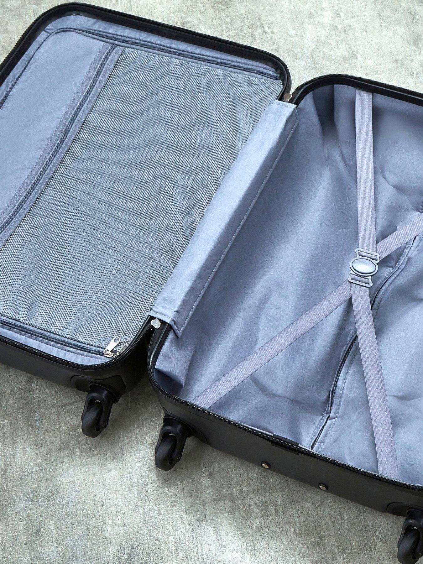 Image 3 of 5 of Rock Luggage Byron 3 Piece Set Hardshell 4 Wheel Spinner - Charcoal