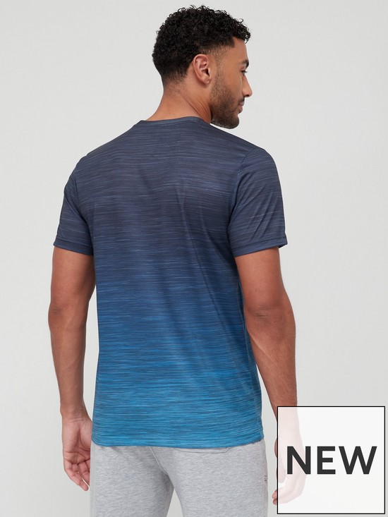 stillFront image of very-man-ombre-slub-t-shirt--navycobalt