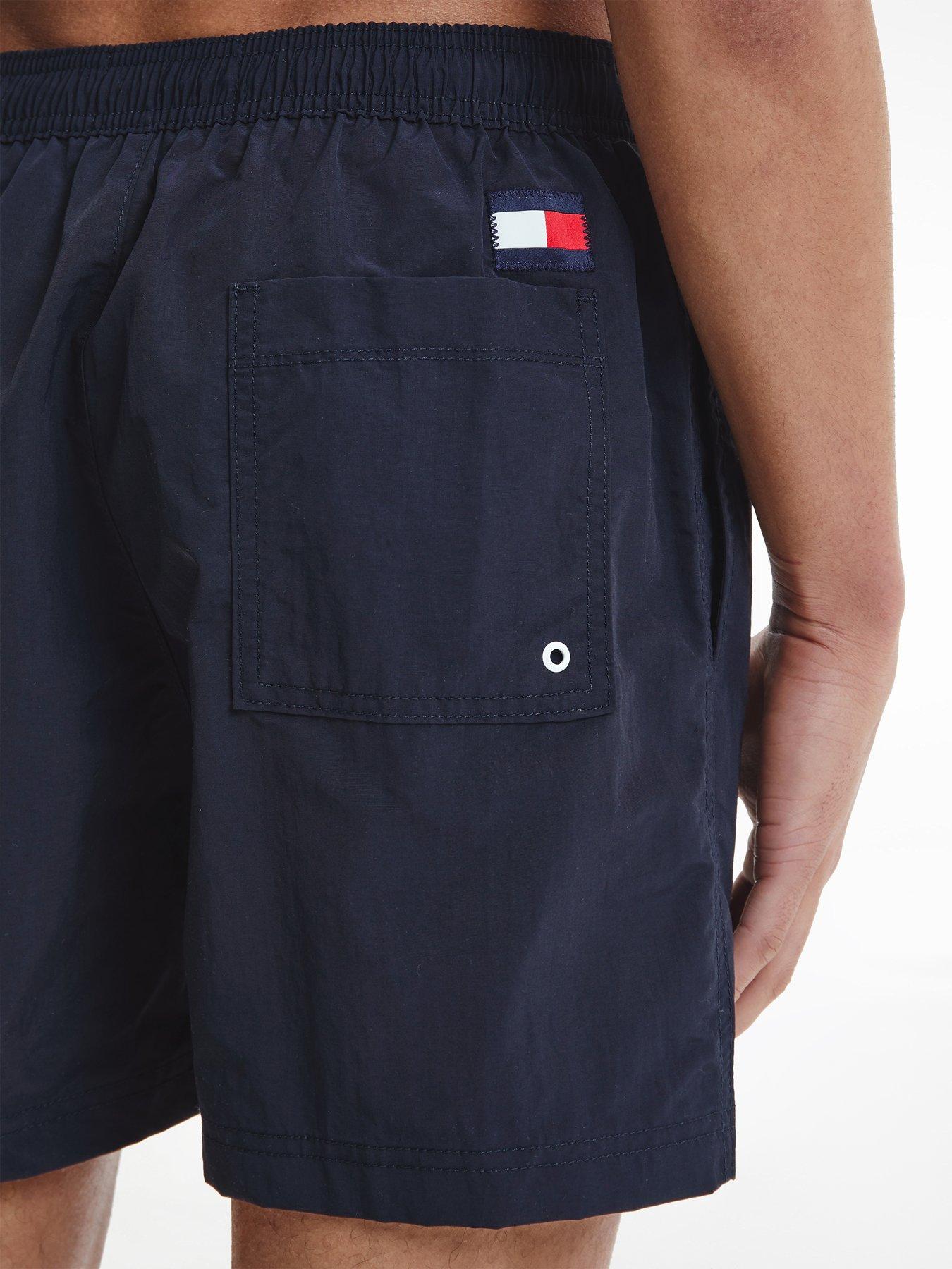 Tommy hilfiger solid hot sale flag swim shorts