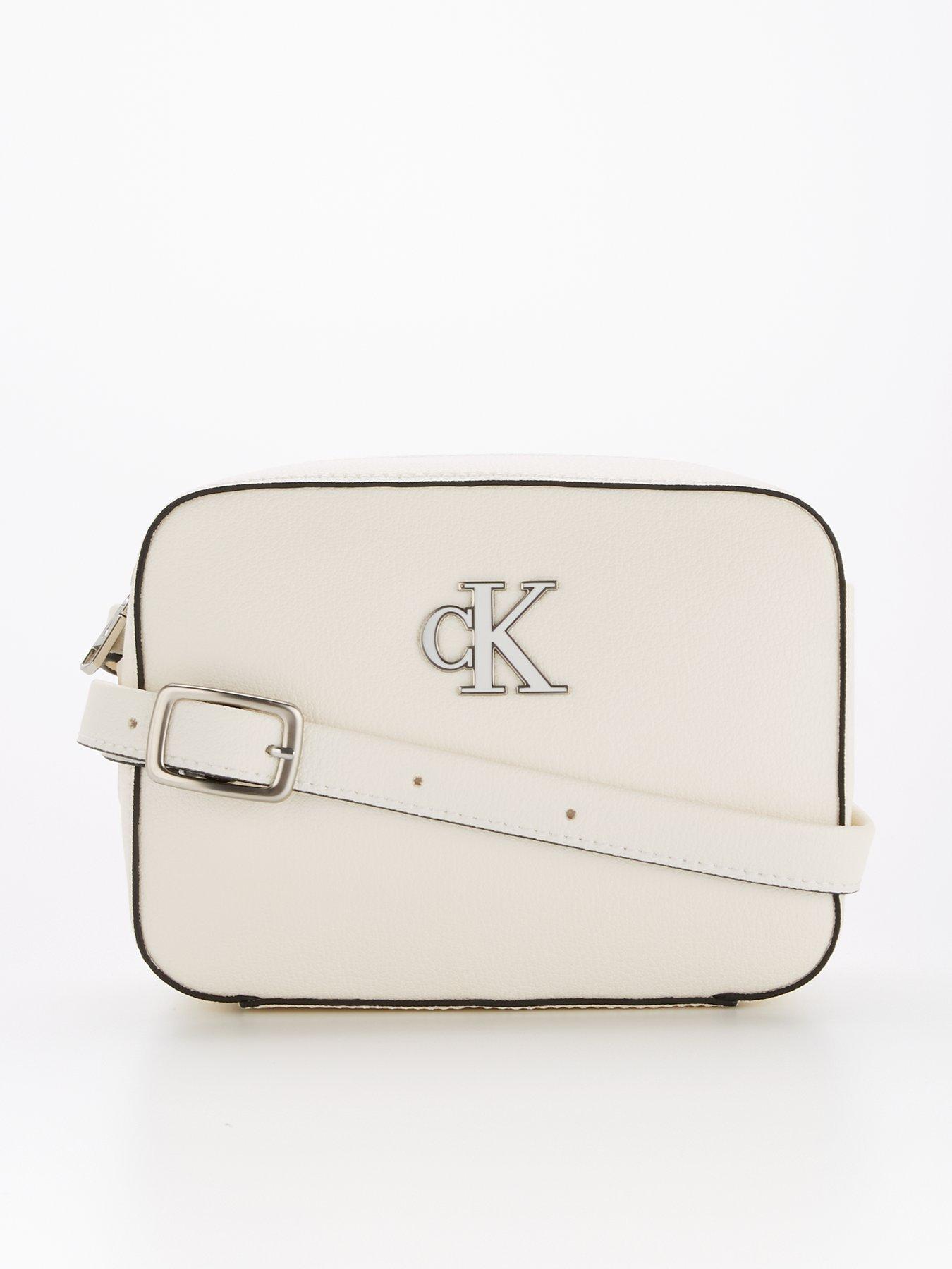 calvin klein black and white purse