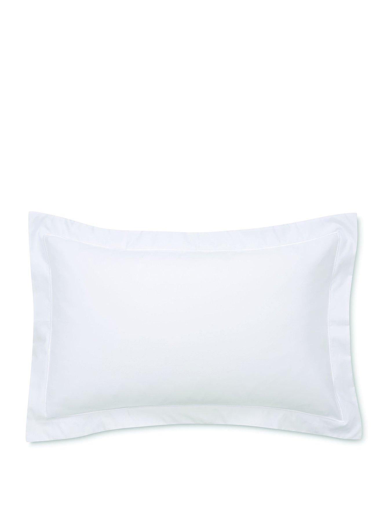 Image 2 of 4 of Bianca Fine Linens Luxury 800 Thread 100% Cotton Sateen Standard Pillowcase - White