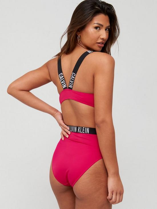 stillFront image of calvin-klein-cut-out-swimsuit-berry