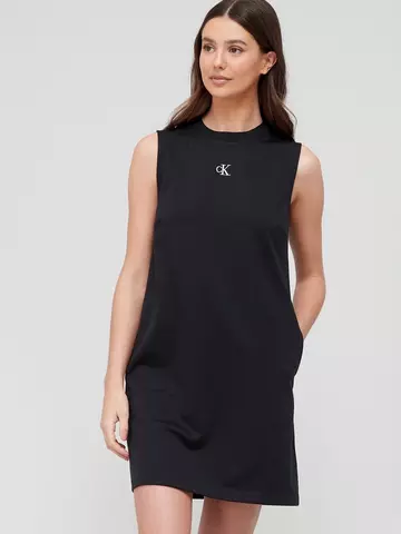 Calvin Klein Dresses Women, Calvin Klein Sleeveless Trench Coat Dress Black