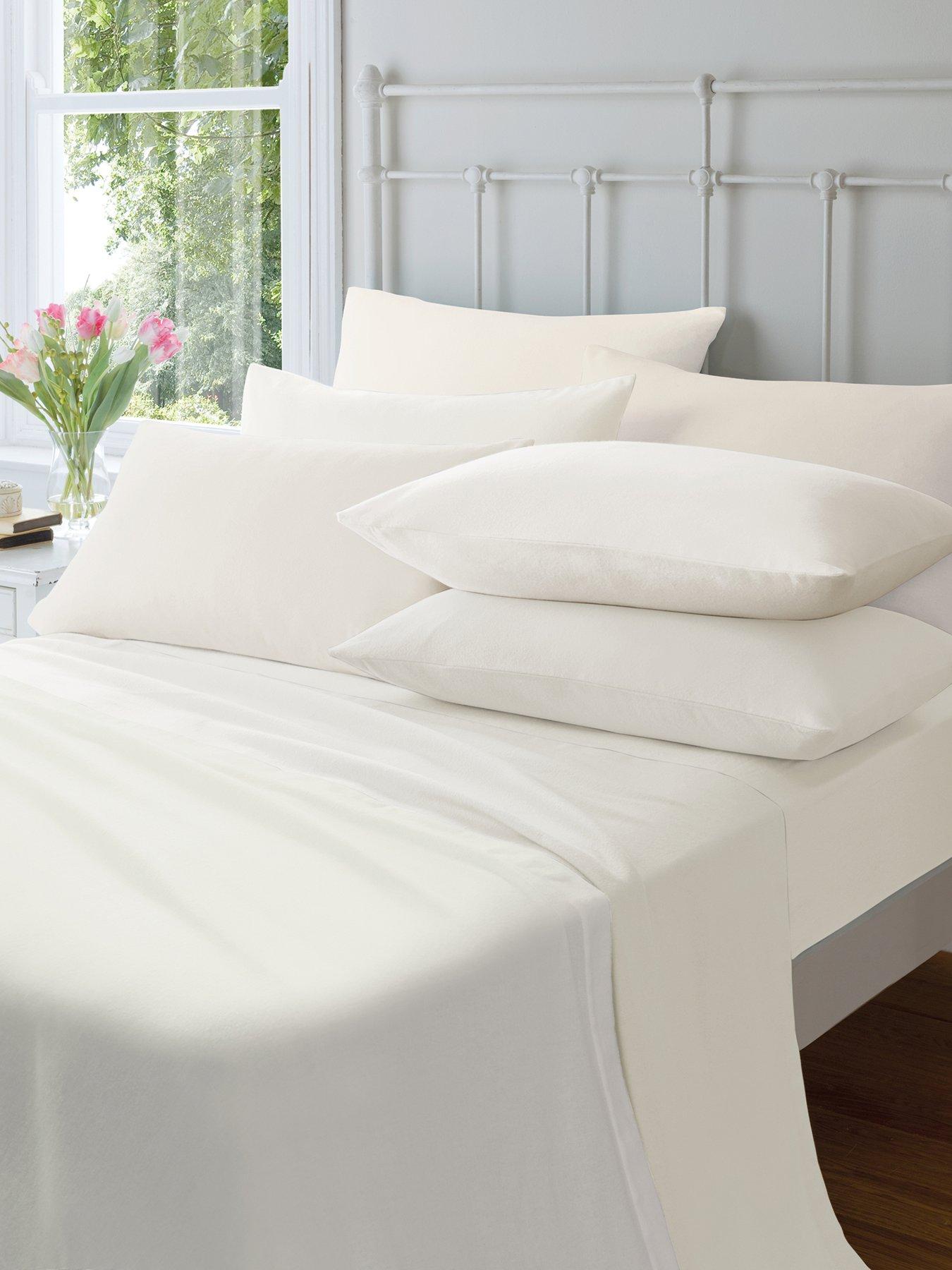 Product photograph of Catherine Lansfield Soft N Cosy Brushed Cotton Extra Deep Fitted Sheet Db from very.co.uk