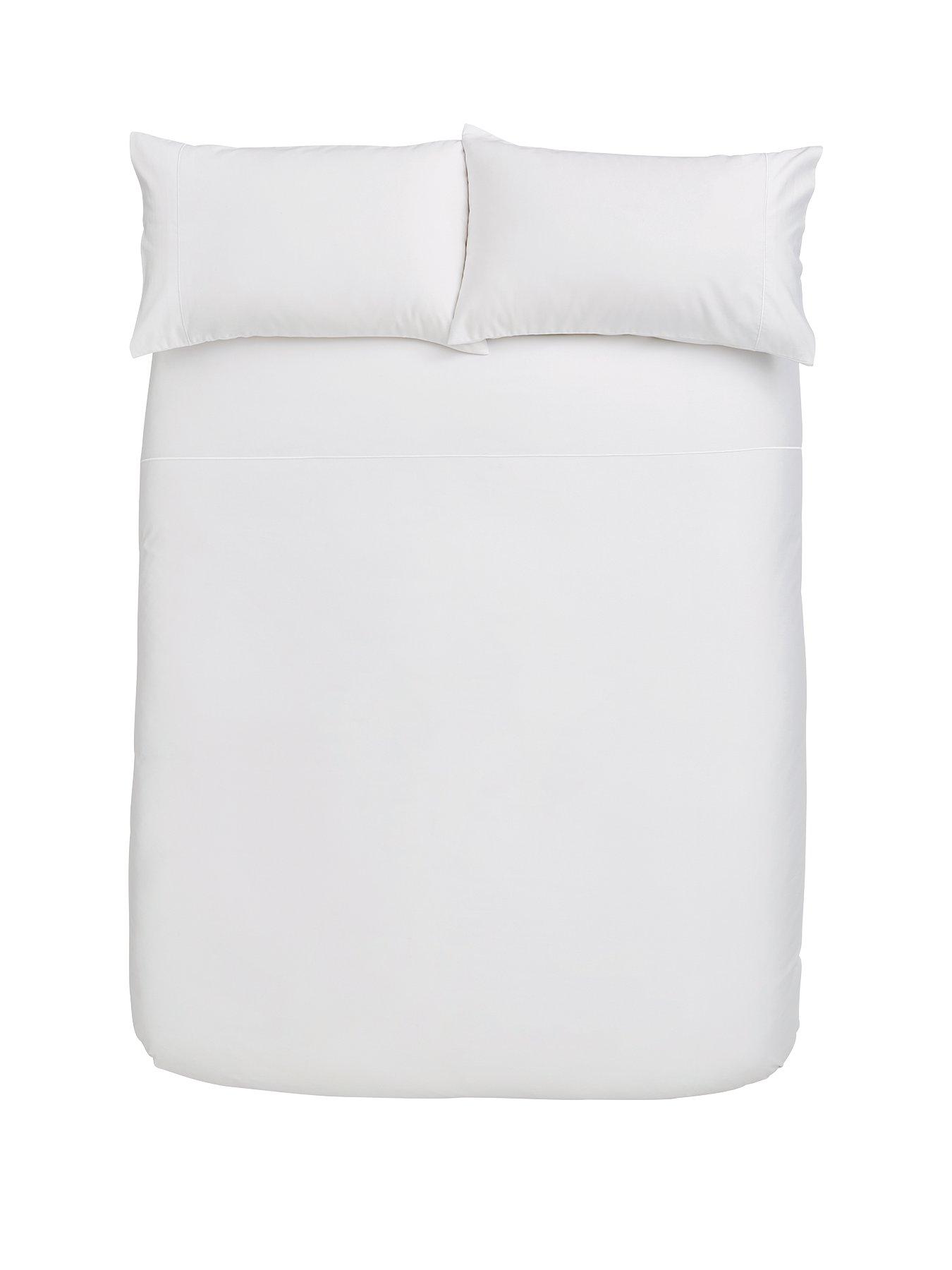 Image 2 of 5 of Bianca Luxury 800 Thread 100% Cotton Sateen Duvet Cover Set - White