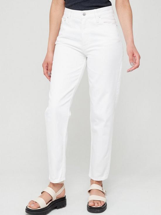 front image of calvin-klein-jeans-jeans-mom-jean--white