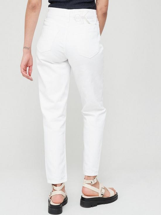 stillFront image of calvin-klein-jeans-jeans-mom-jean--white