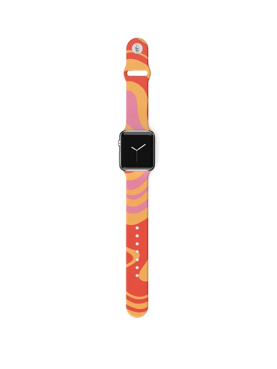 front image of coconut-lane-apple-watch-strap-3840mm-into-the-groove