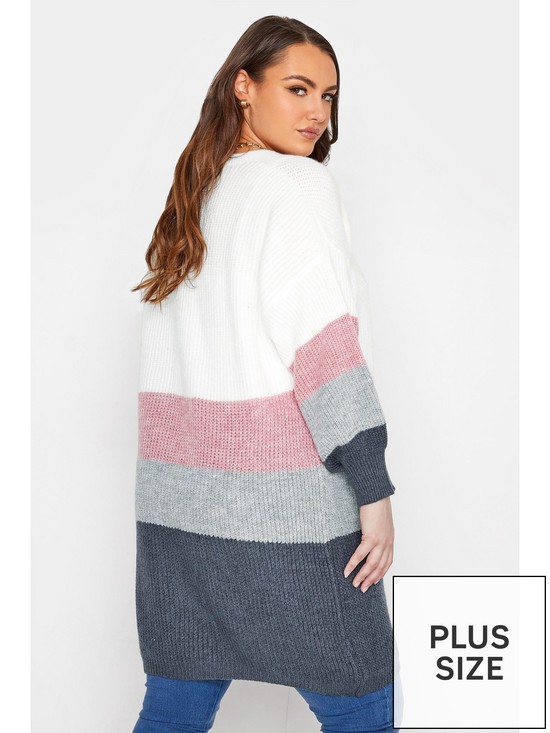 stillFront image of yours-fluffy-colourblock-cardigan