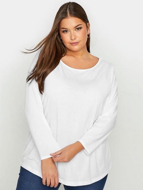 yours-long-sleeve-scoop-neck-t-shirt-white