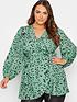  image of yours-balloon-long-sleeve-wrap-top-jade