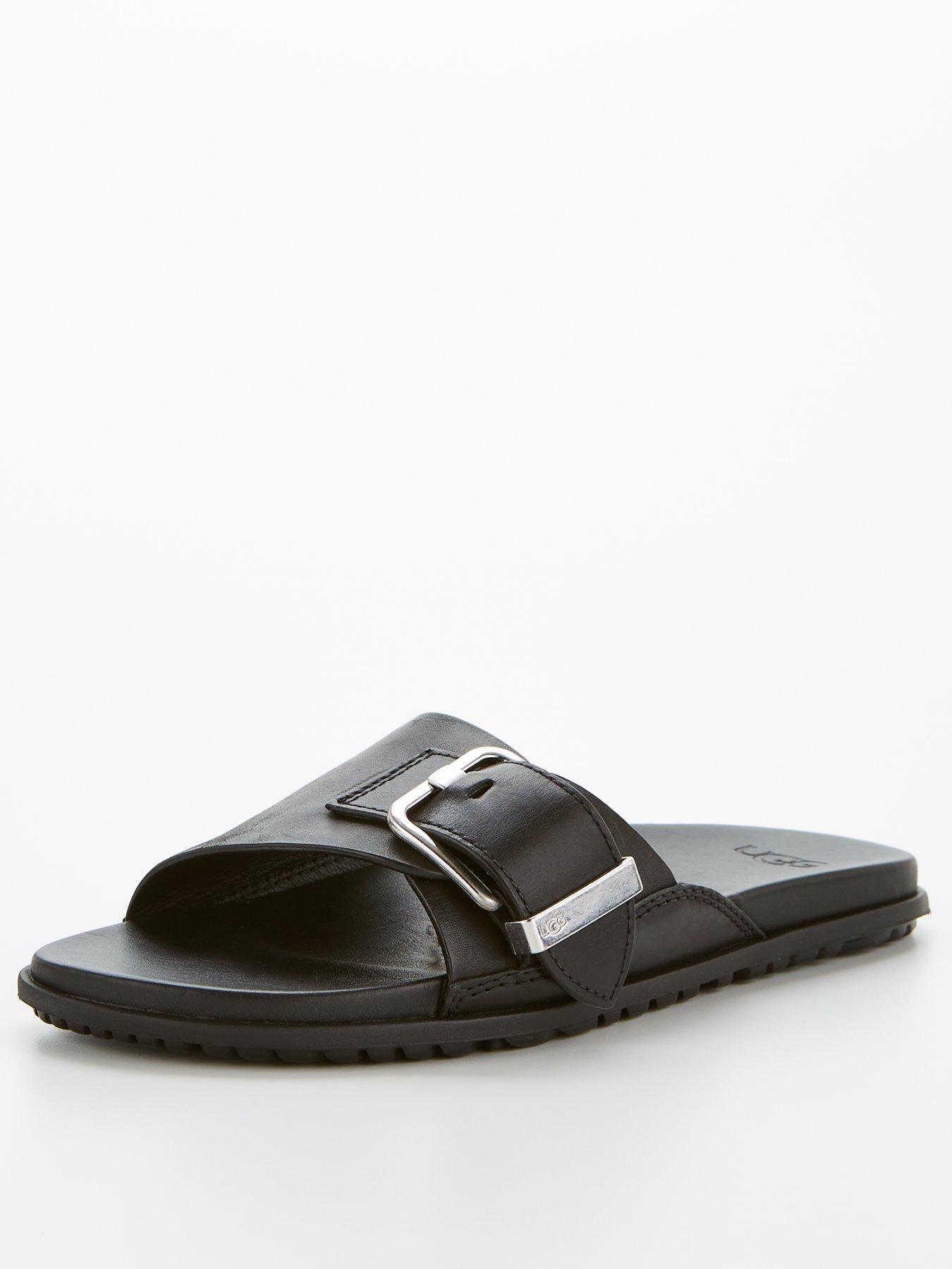 Ugg black patent on sale slides