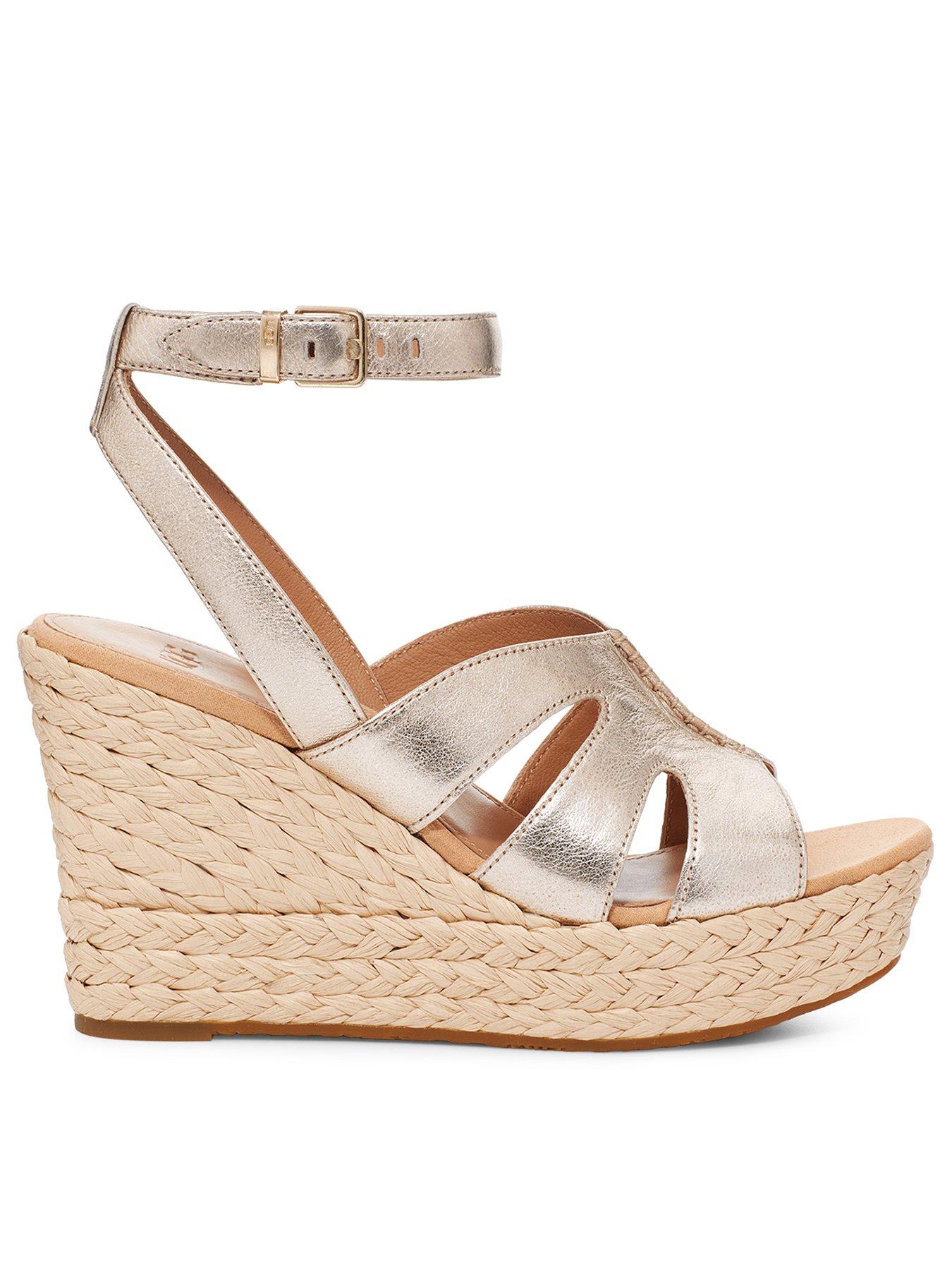 Ugg womens on sale wedge sandals