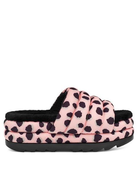 ugg-puft-slide-cheetah-print-slippers