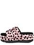  image of ugg-puft-slide-cheetah-print-slippers