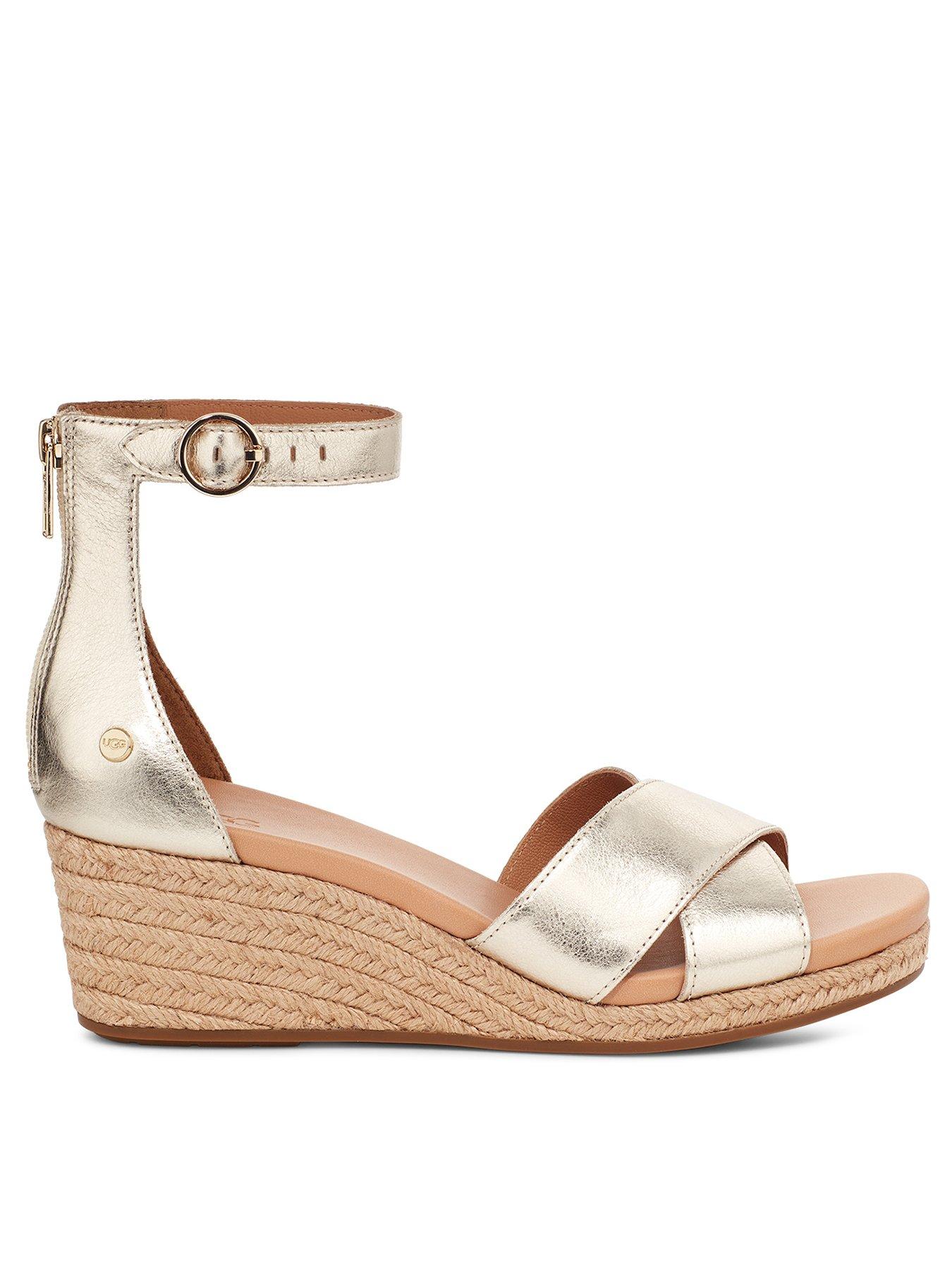 ladies wedge sandals