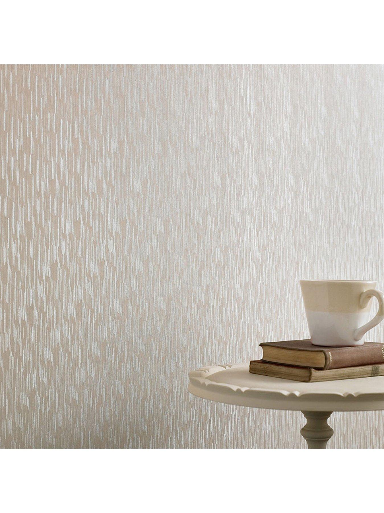 Superfresco Silken Stria Cream Shimmer Wallpaper very.co.uk