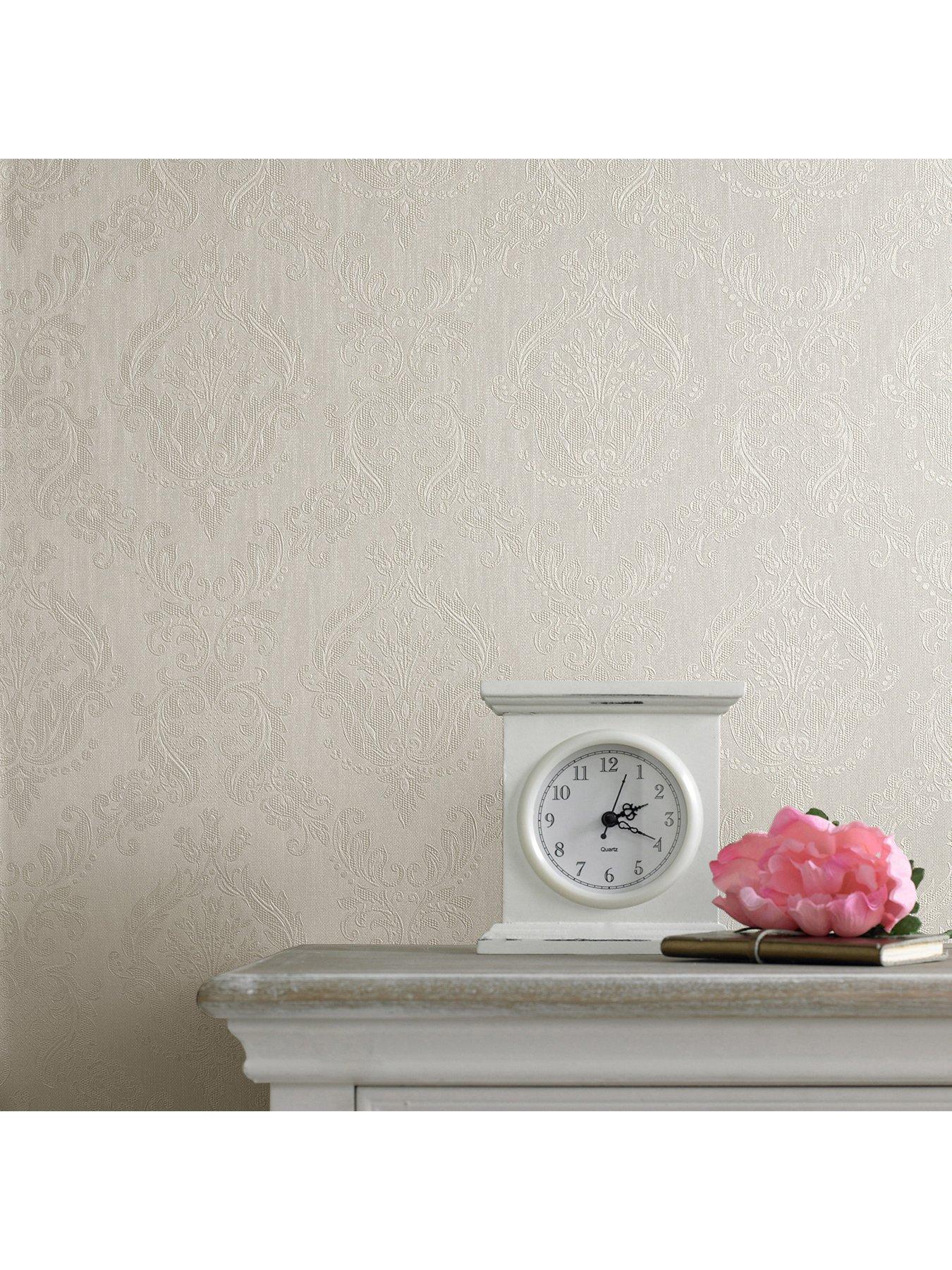 Superfresco Damask Cream Shimmer Wallpaper very.co.uk