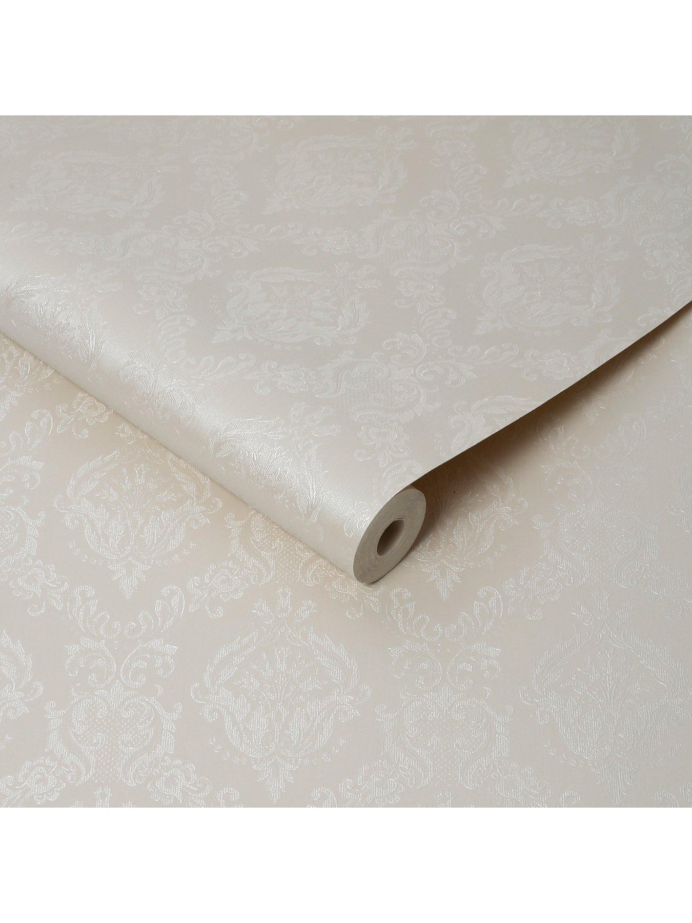 Superfresco Damask Cream Shimmer Wallpaper very.co.uk