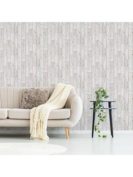 Product photograph of Fresco Wood Plank Neutral Wallpaper from very.co.uk