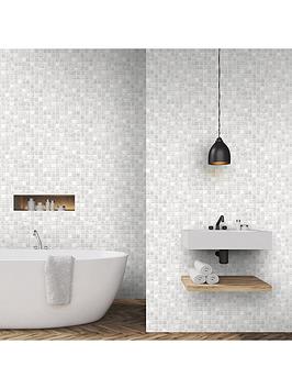 Product photograph of Contour Earthen Mid Grey Kitchen Amp Bathroom Wallpaper from very.co.uk