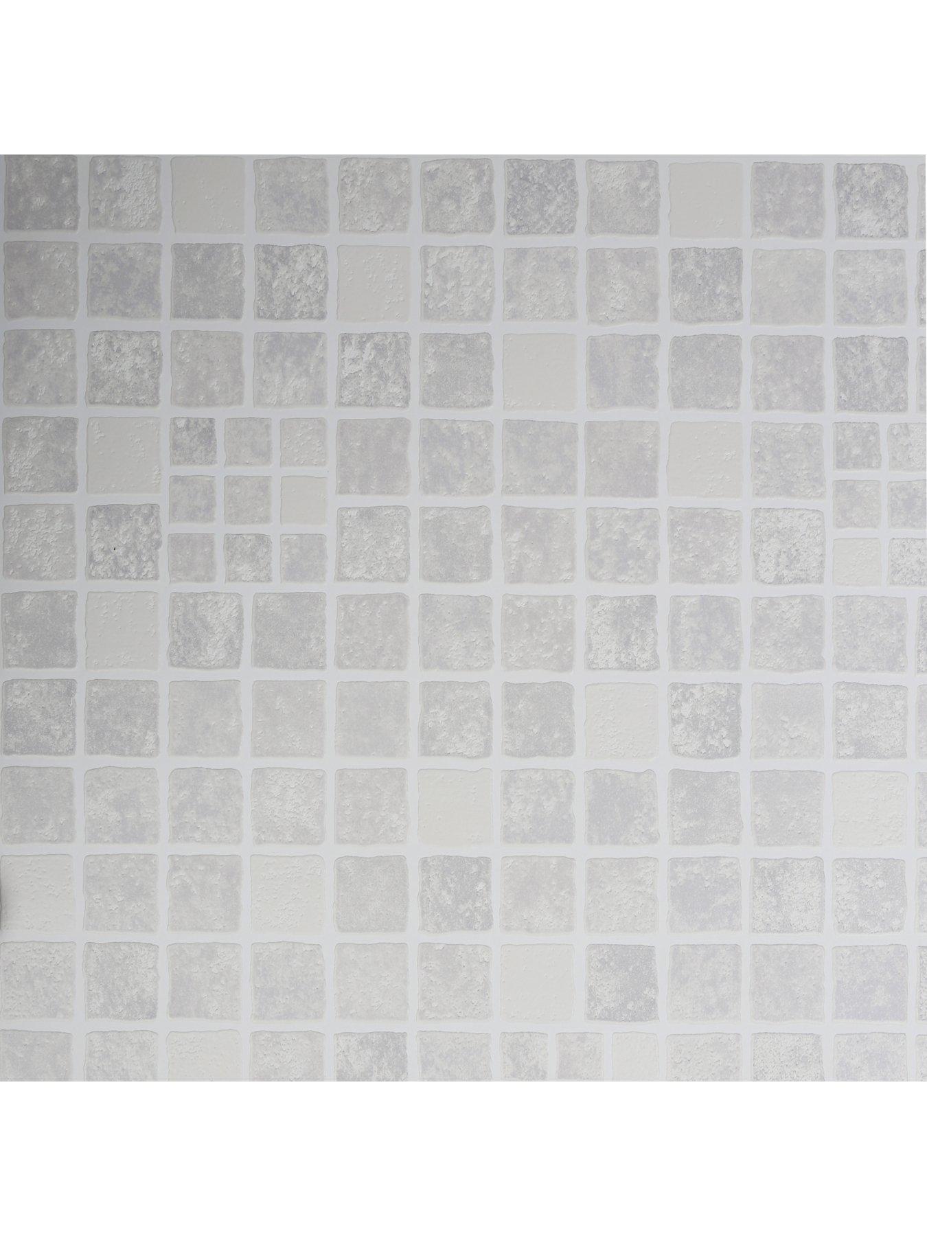 Contour Earthen Mid Grey Kitchen & Bathroom Wallpaper Very.co.uk