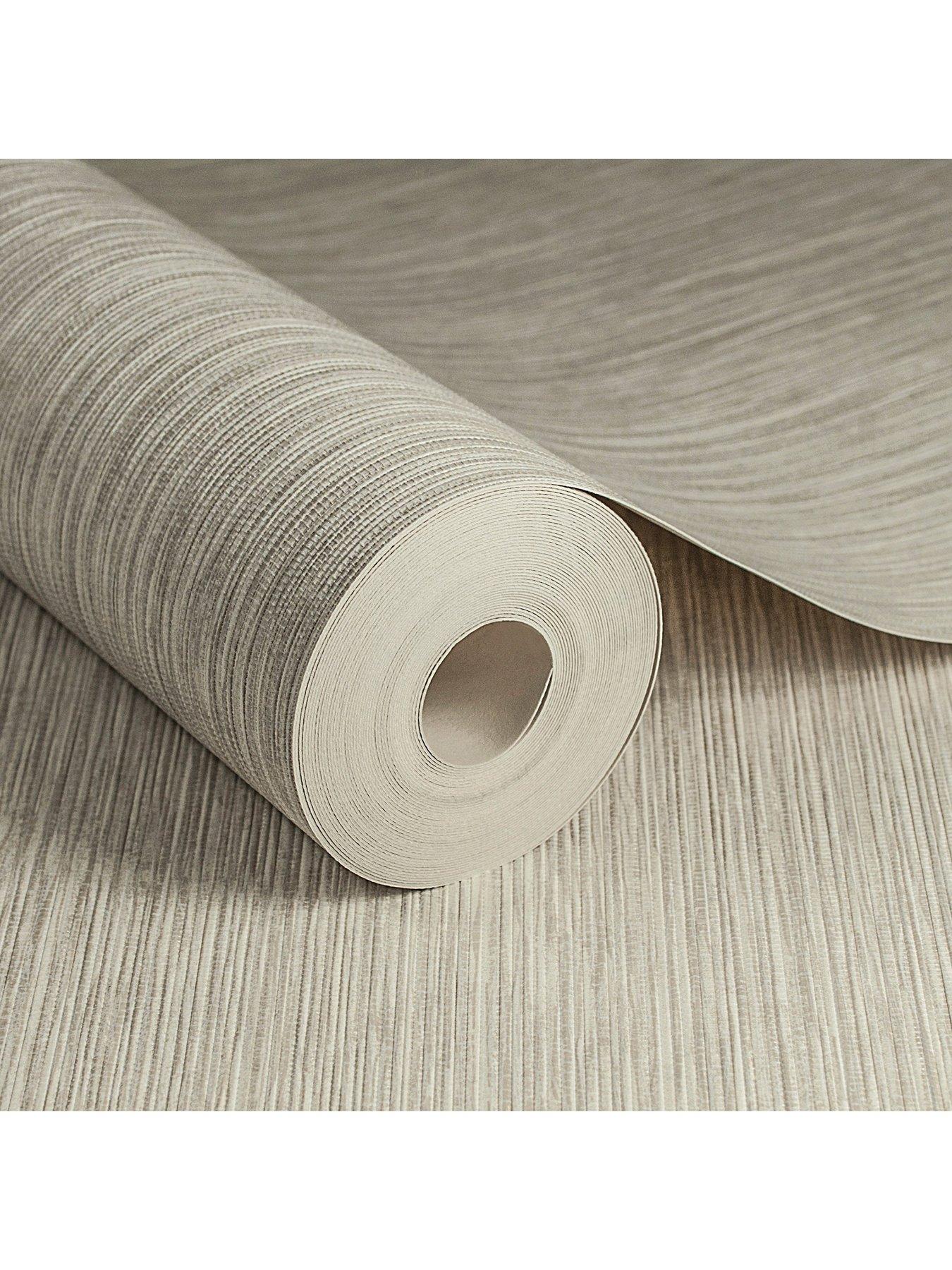 Boutique Grasscloth Cream Wallpaper very.co.uk