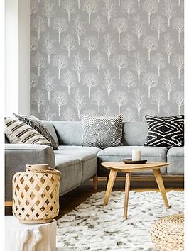 Product photograph of Boutique Landscape Dove Grey Wallpaper from very.co.uk