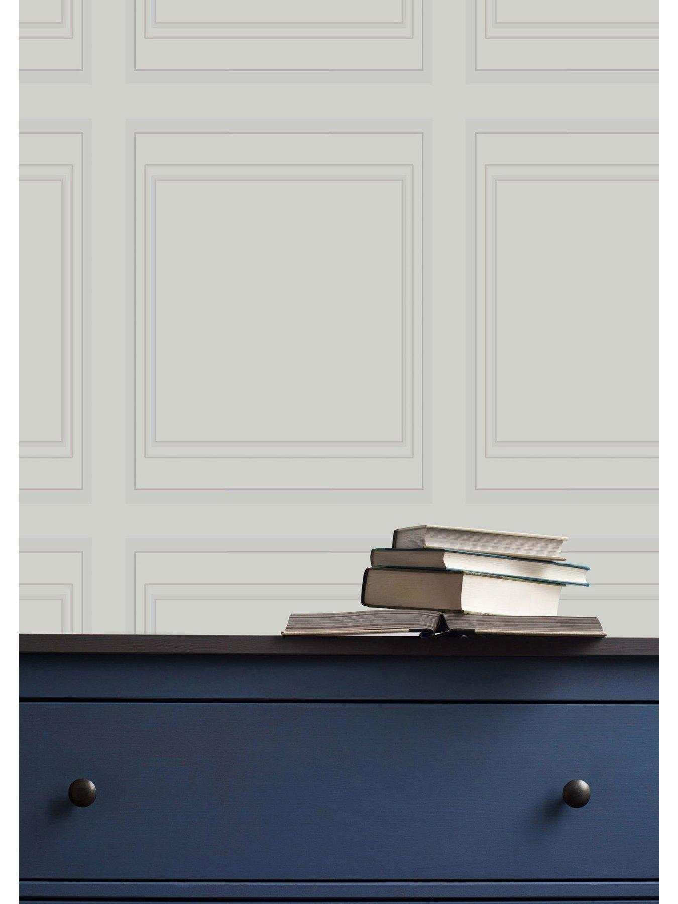 Product photograph of Superfresco Paintable Wood Panelling Paintable Wallpaper from very.co.uk