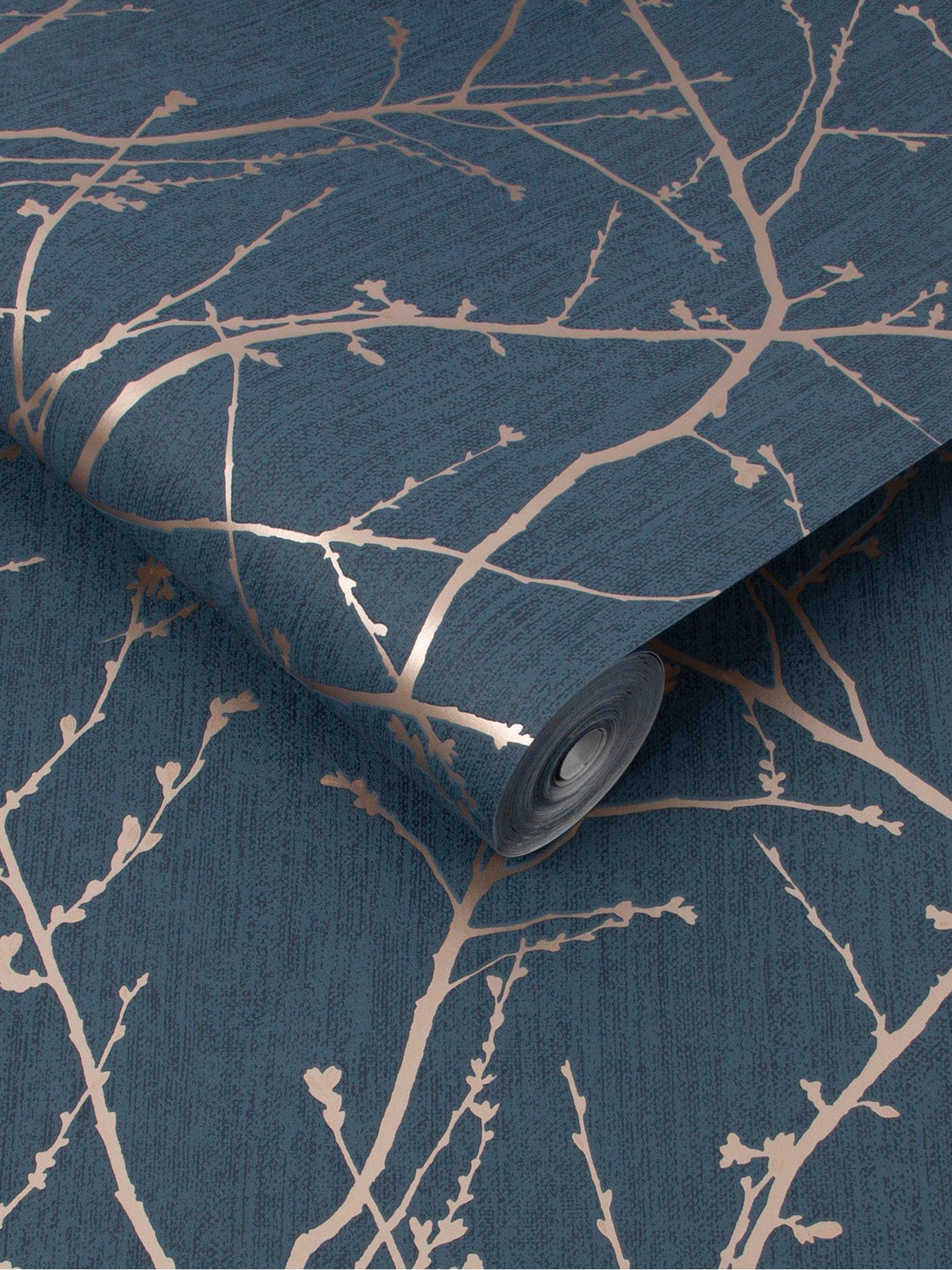 Image 2 of 5 of Superfresco Easy Innocence Navy Wallpaper
