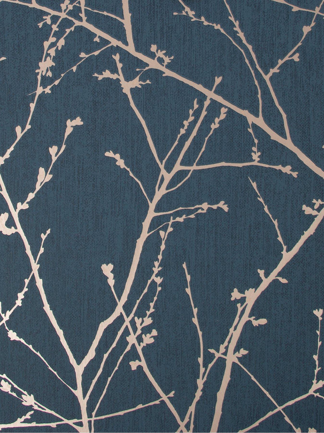 Image 3 of 5 of Superfresco Easy Innocence Navy Wallpaper