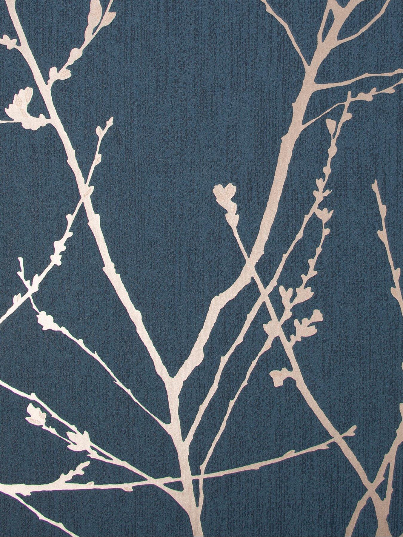 Image 4 of 5 of Superfresco Easy Innocence Navy Wallpaper