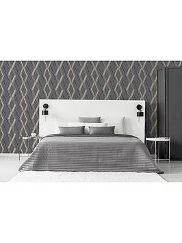 Product photograph of Superfresco Easy Prestige Geo Charcoal Wallpaper from very.co.uk