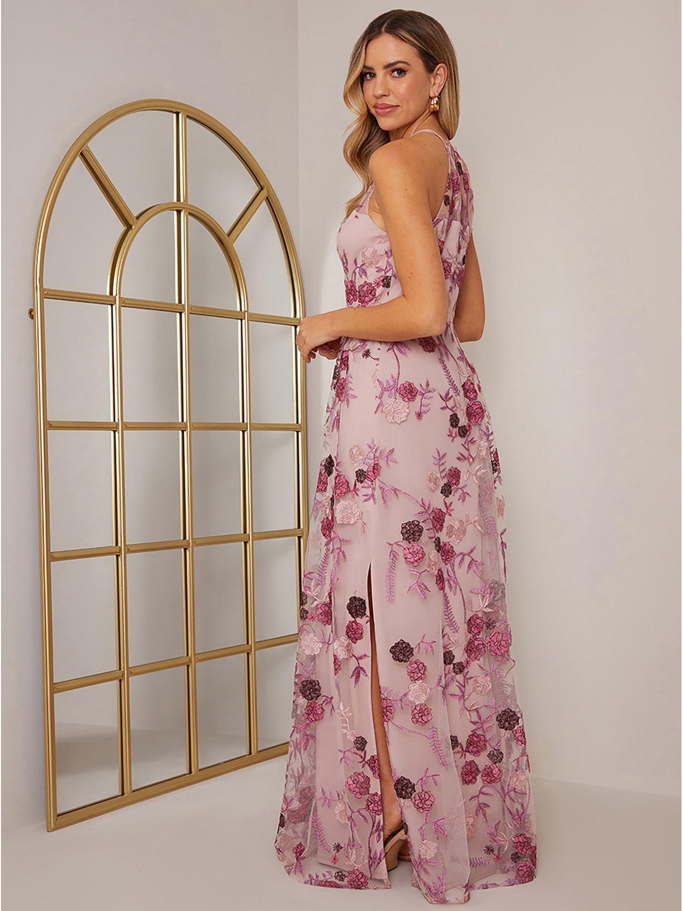 Blush maxi dress outlet uk