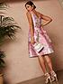  image of chi-chi-london-sleeveless-floral-printed-dress--nbsppink