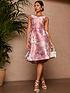  image of chi-chi-london-sleeveless-floral-printed-dress--nbsppink