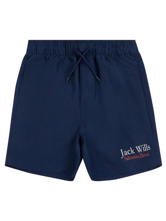 front image of jack-wills-boys-ridley-swim-short-navy