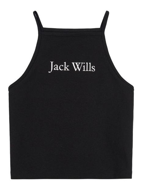 jack-wills-girls-script-strap-vest-black