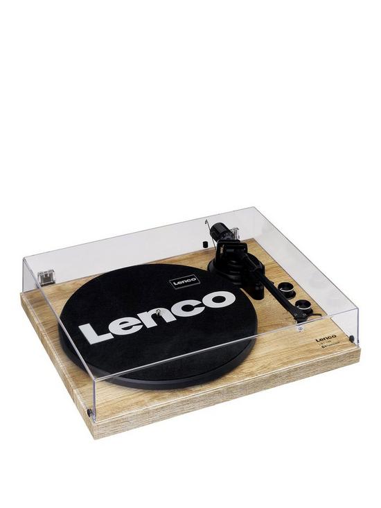 stillFront image of lenco-lbt-188-pine-turntable