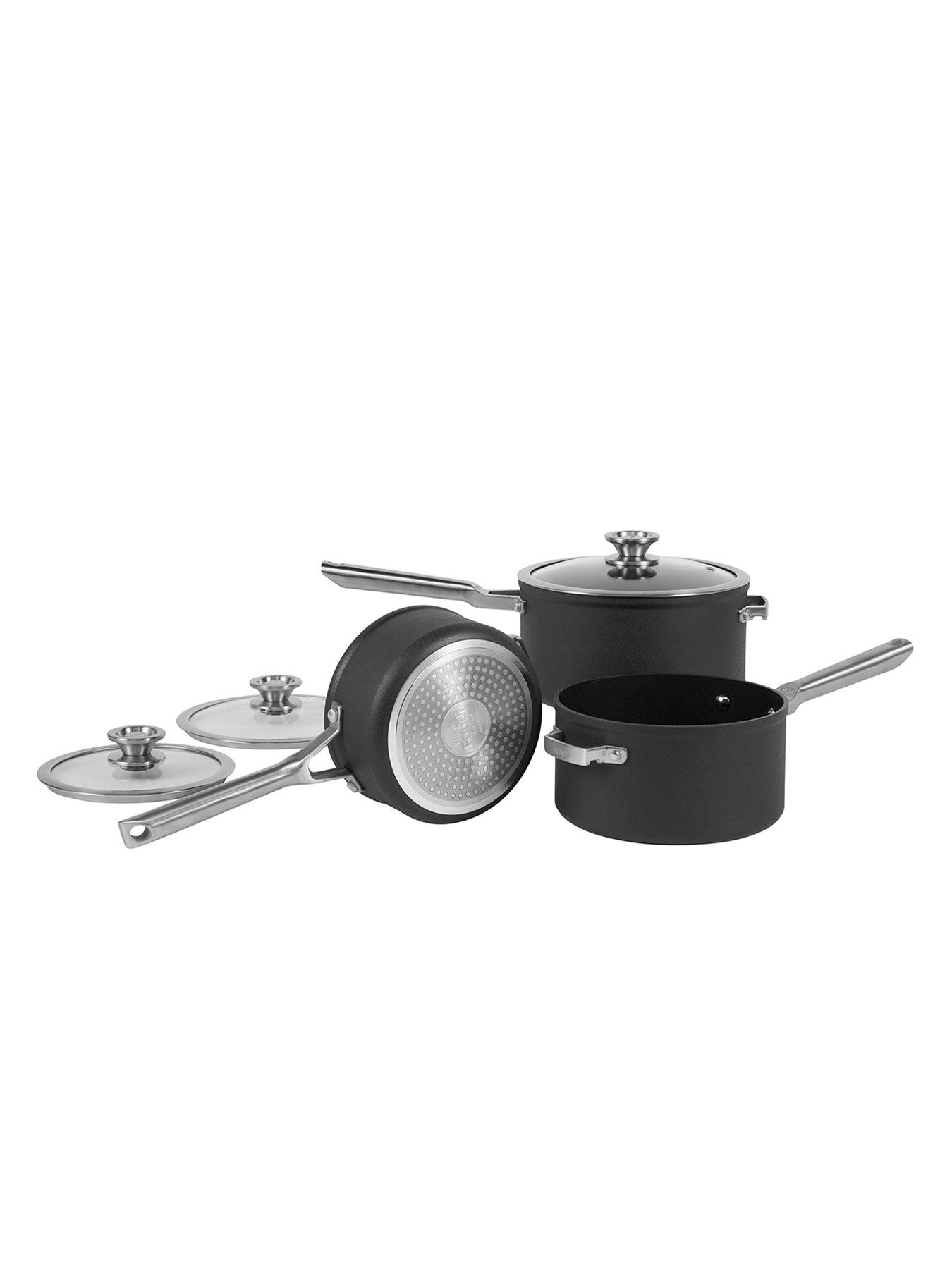 Image 2 of 4 of NINJA Foodi ZEROSTICK Stackable 3 Piece set - 16/18/20cm Saucepans, non stick - C53000UK