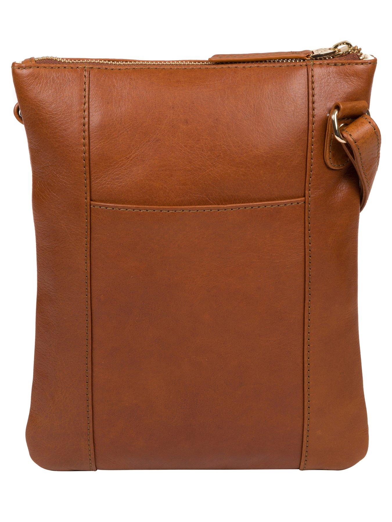 Bags & Purses Gardenia Leather Zip Top Cross Body Bag - Hazlenut